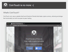 Tablet Screenshot of cointouch.com
